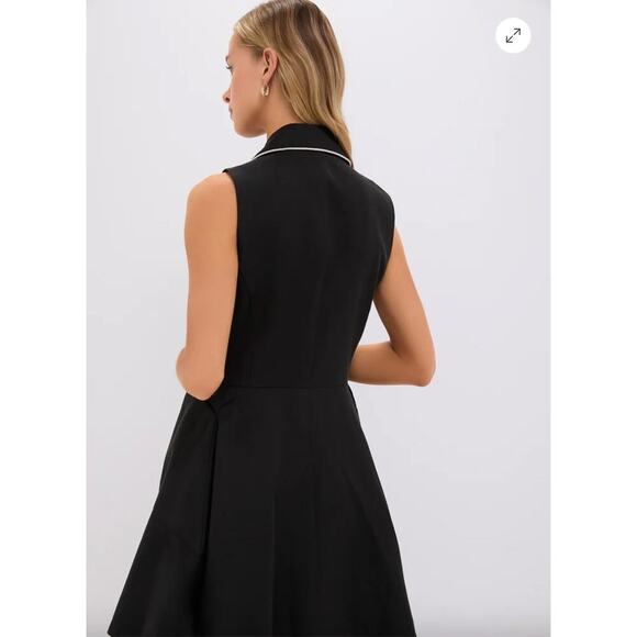 Tuckernuck  Black Linen Ruby Dress Sz S - Picture 4 of 7